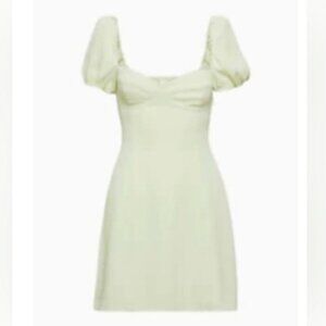 Aritzia Wilfred New Novella Shortsleeve Dress NWT Rainwash Green Size 4